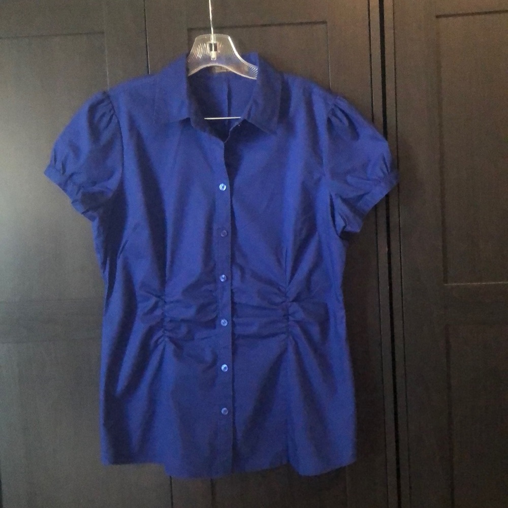 Short-sleeve button down shirt - Royal Blue